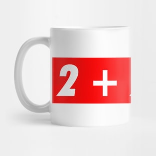 2 + 2 = 5 Orwell 1984 logo Mug